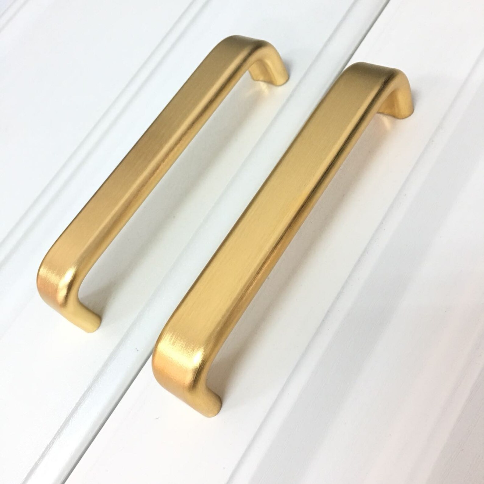 Brushed Gold Handle Pull Solid Aluminum Handle Room Etsy