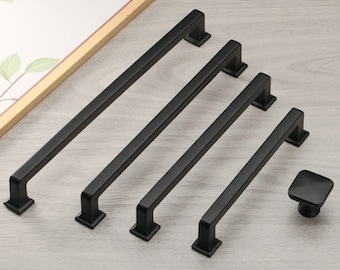 Black Color : Black Lijing Cabinet Handle 2778-800 Modern Simple Cabinet Door Handle Drawer Wardrobe Handle Black Color : Black Lijing Cabinet Handle 2778-800 Modern Simple Cabinet Door Handle Drawer Wardrobe Handle