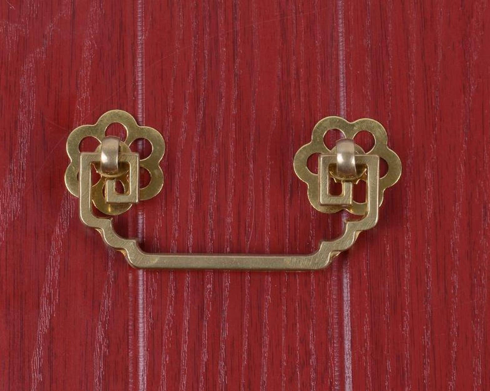 Retro Drawer Pulls Door Handles Pulls Antique Brass Etsy