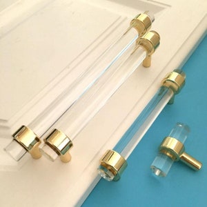 3.7856.3Modern And Simple Acrylic Handle Knob Dresser Handle Knob Cabinet Handle Knob Chrome Knob Handle Delicate Knob Transparent handle