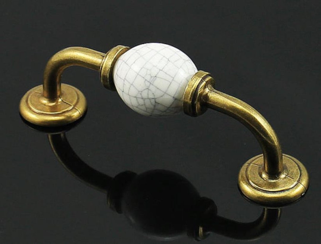 Buy Vintage Furniture Handle European Ceramic Cabinet Pulls Door Handles Drawer Knobs Wardrobe