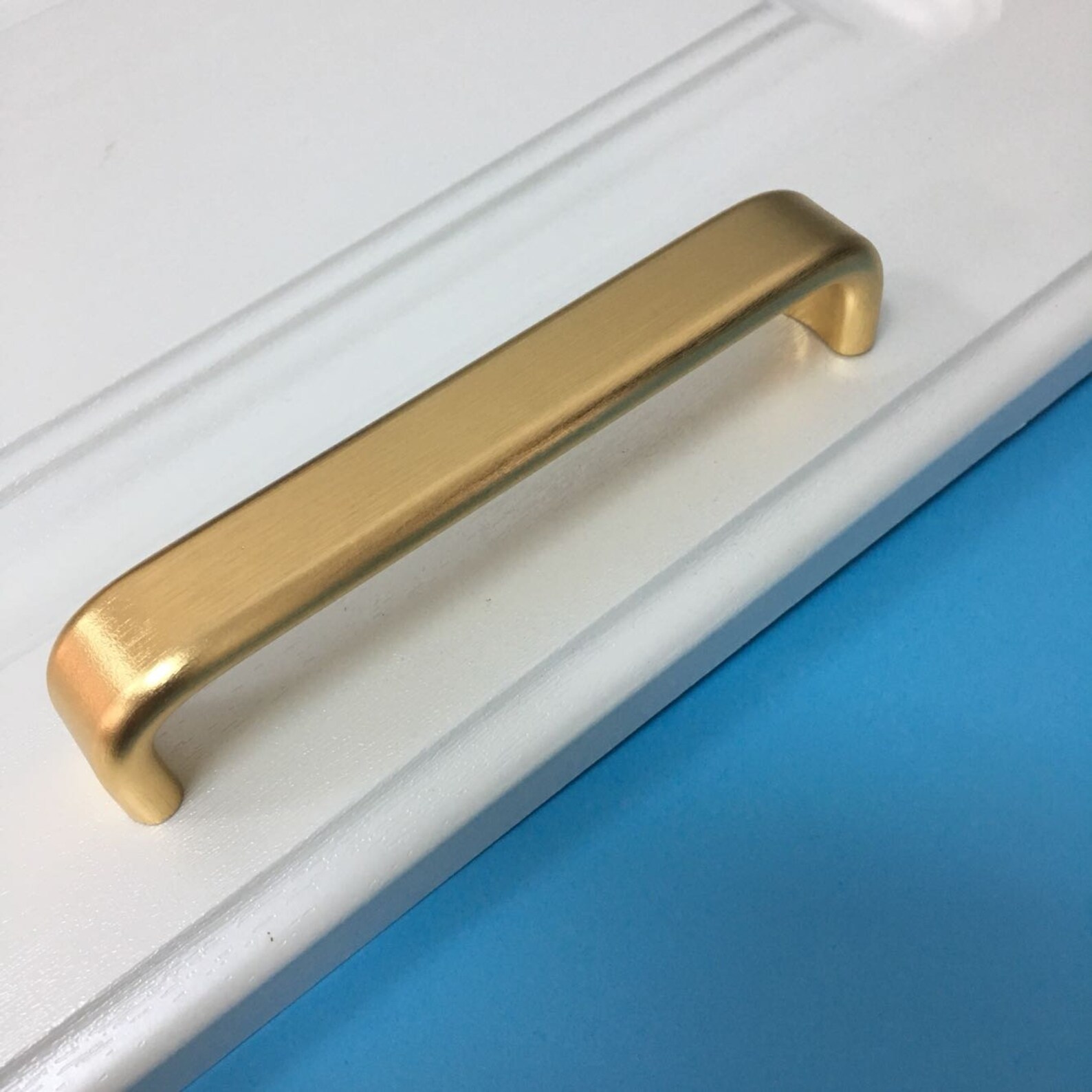 Brushed Gold Handle Pull Solid Aluminum Handle Room Etsy
