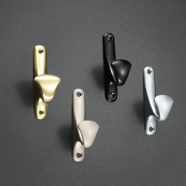 Door Hook Hat Hooks coat Cupboard Wall Hook Kitchen cabinet Hooks Zinc Alloy Gold /Pearl Gray/ Black/ Silver/ Brushed Nickel Furniture hooks