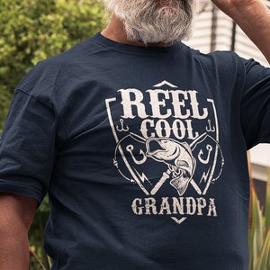 Reel Cool Grandpa T-Shirt. Grandpa Fishing Shirt Women/Men. Funny Father's  Day Gift. Grandpa Father's Day Shirt. Unisex T-Shirt