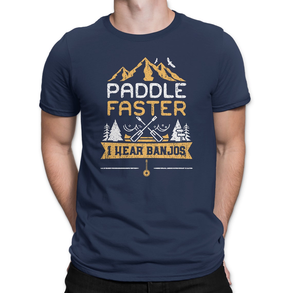 Paddle Faster I Hear Banjos Tshirt. Kayaking Shirt. Canoeing Etsy
