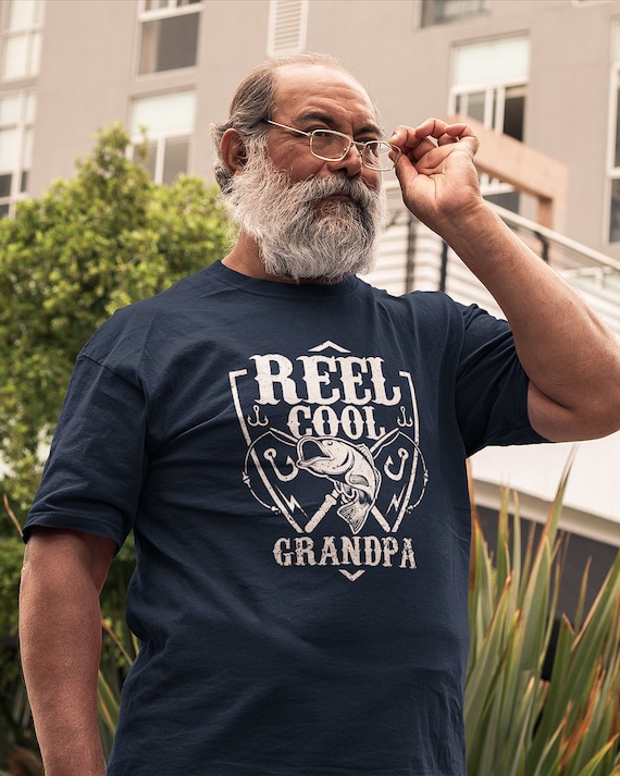 Reel Cool Grandpa T-shirt. Grandpa Fishing Shirt Women/men. Funny