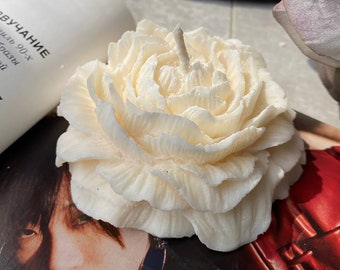 Soy wax candle, Peony candle, Home decor candle, Small candle, Aesthetic candle, Luxury candle, Organic candle, Soy wax, Handmade gift, Gift