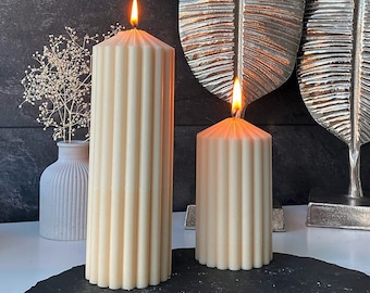 Column candle, Pillar candle, Large candle, Decorative candle, Gift for women, Minimalist candle, Luxury candle, Soy candle, Gifts for her