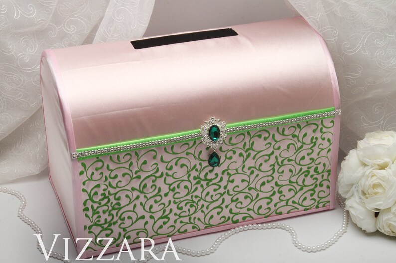 Wedding card box Pink wedding Wedding card box ideas Pink and Etsy
