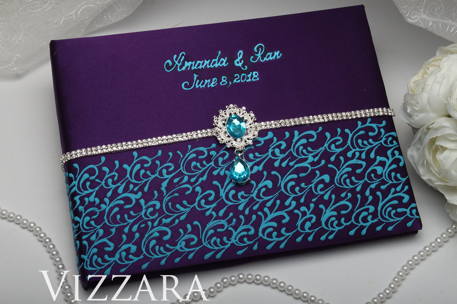 Wedding Guest Book Alternative Purple Wedding Guest Book Ideas Etsy