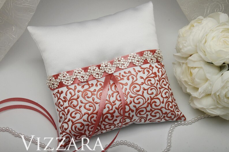 Ring Pillow Wedding Ring Holder Pillow for Ceremony Wedding Etsy