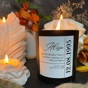 Birthday candle, Personalized gift, Soy candle, Birthday gift, Luxury candle, Happy birthday candle, Gift for her, Candle gift, Vegan candle image 6