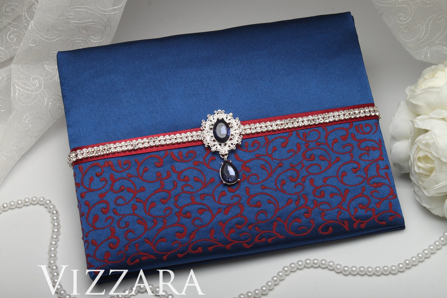 Guests books Navy wedding Guest books wedding Navy and Etsy