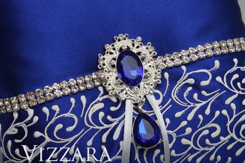 Ring Pillow Royal Blue Wedding Ring Pillow Ideas Royal Blue Etsy