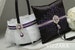 Ring pillow Black wedding Flower girl basket Ring bearer pillow and flower girl basket Black and purple wedding Ring pillow alternatives