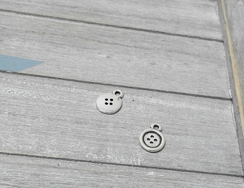 17x12mm Zamak Pendant button Diy.