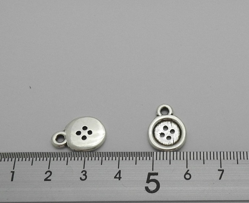 17x12mm Zamak Pendant button Diy.