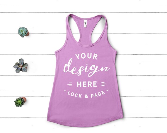 Download Free Muscle Tank Top Mockup Next Level 1533 Lilac Flat (PSD) - Best free fashion and apparel ...