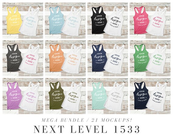 Mega Bundle 21 Mockups Next Level 1533 Multi Colors Mega Bundle 21 Mockups Next Level 1533 Multi Colors