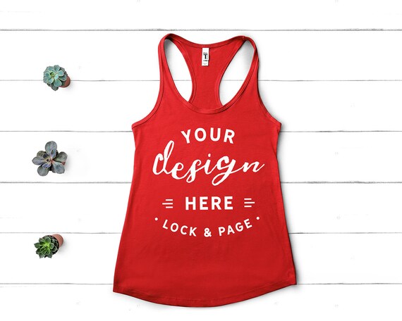 Next Level 1533 Mockup Red Flat Lay Ladies Summer Next Level 1533 Mockup Red Flat Lay Ladies Summer