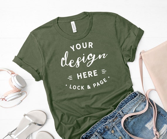 bella canvas green shirt