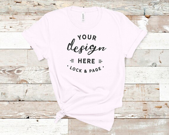 Soft Pink Bella Canvas 3001 T-Shirt Mockup Plain Beach Soft Pink Bella Canvas 3001 T-Shirt Mockup Plain Beach