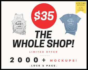 Feminine Mockup Etsy