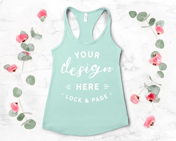 Next Level 1533 Mockup Mint Flat Lay Ladies Floral Next Level 1533 Mockup Mint Flat Lay Ladies Floral