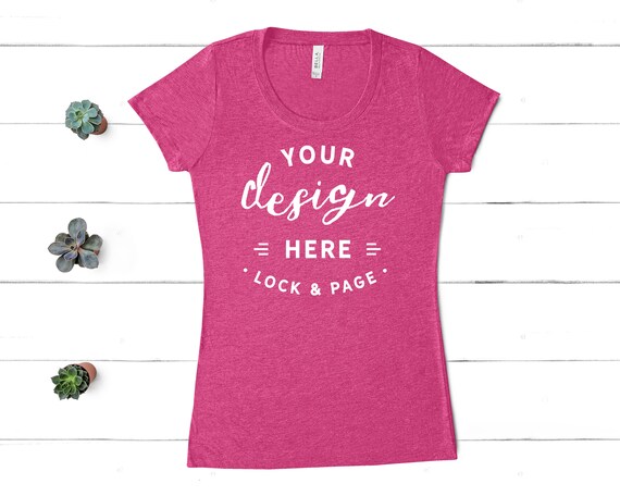 Bella Canvas 8413 Berry Triblend T-Shirt Mockup Womens Flat Bella Canvas 8413 Berry Triblend T-Shirt Mockup Womens Flat