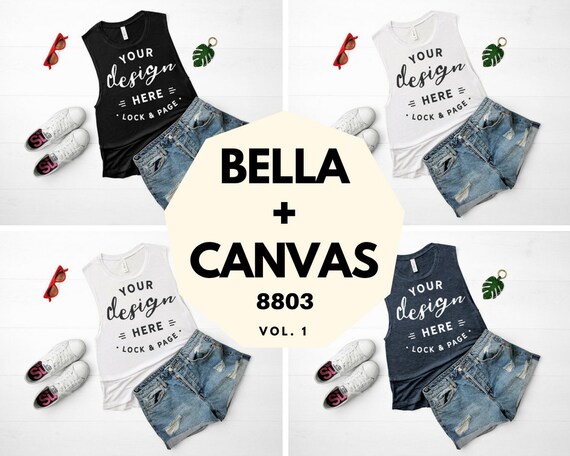 Tank Top Mockup Bundle Bella Canvas 8803 Muscle Top Tank Top Mockup Bundle Bella Canvas 8803 Muscle Top