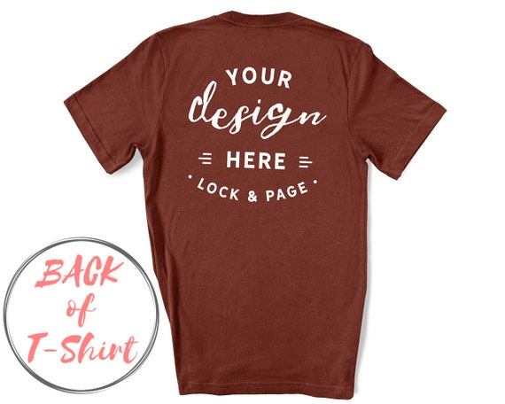 Download Free Rust Bella Canvas 3001 Back Of T Shirt Mockup On Psd Free Packaging Psd Mockup Templates Download Free Mockup Templates PSD Mockup Templates