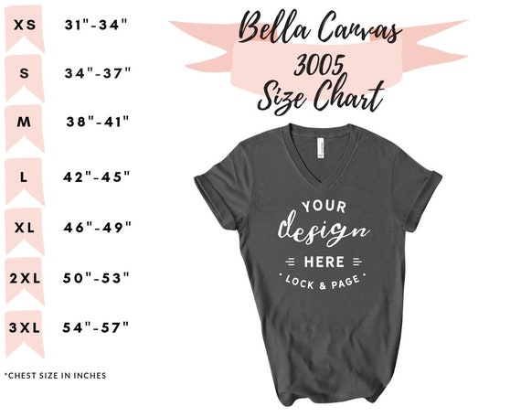 Bella Canvas Toddler Size Chart