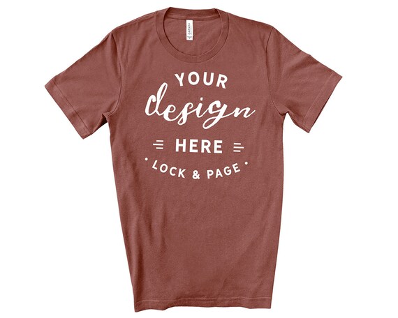 Mens Bella Canvas 3001 Mauve T-Shirt Mockup Simple Plain Mens Bella Canvas 3001 Mauve T-Shirt Mockup Simple Plain