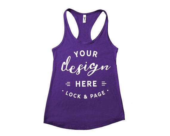 Muscle Top Mockup Next Level 1533 Mockup Flat Lay