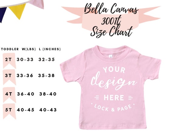 Bella Canvas 3001t Size Guide Chart Baby Jersey Short