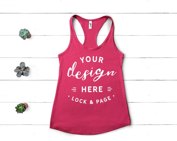 Next Level 1533 Mockup Raspberry Flat Lay Ladies Summer Next Level 1533 Mockup Raspberry Flat Lay Ladies Summer