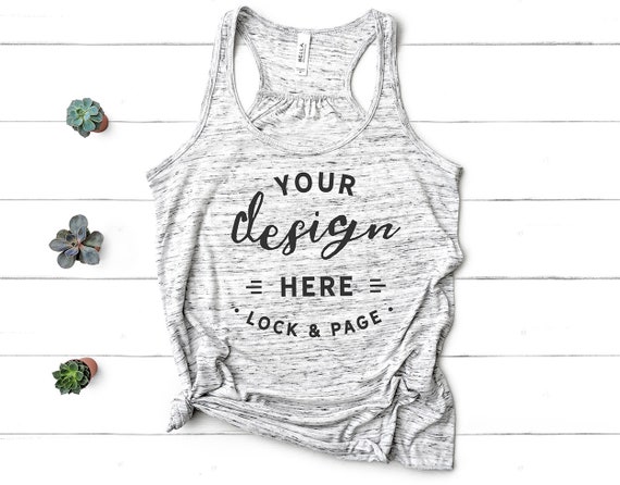 Bella Canvas 8800 White Marble Mockup Grey Muscle Tank Bella Canvas 8800 White Marble Mockup Grey Muscle Tank