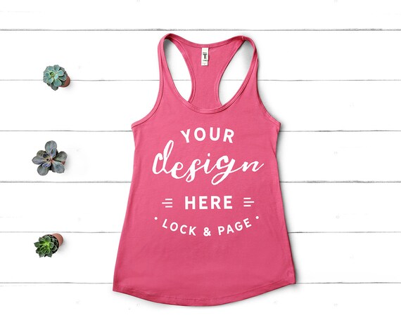 Next Level 1533 Mockup Hot Pink Flat Lay Ladies Next Level 1533 Mockup Hot Pink Flat Lay Ladies