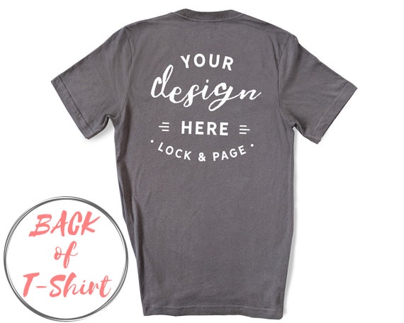 Storm Bella Canvas 3001 Back Of T-Shirt Mockup On