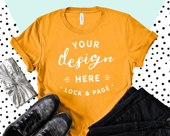 Burnt Orange Bella Canvas 3001 T-Shirt Mockup Feminine Flat Burnt Orange Bella Canvas 3001 T-Shirt Mockup Feminine Flat