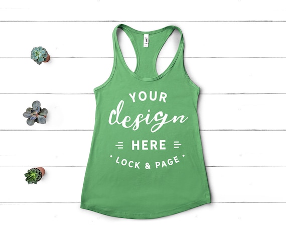 Next Level 1533 Mockup Kelly Green Flat Lay Ladies Next Level 1533 Mockup Kelly Green Flat Lay Ladies