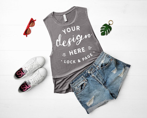 Bella Canvas 8803 Mockup Storm Muscle Tank Top Mockup Bella Canvas 8803 Mockup Storm Muscle Tank Top Mockup