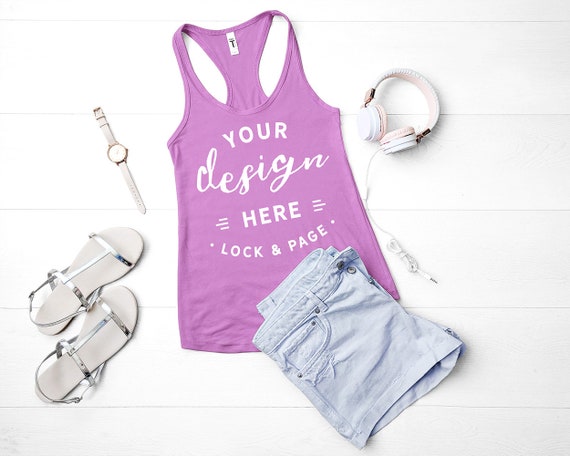 Next Level 1533 Mockup Lilac Flat Lay Ladies Summer Next Level 1533 Mockup Lilac Flat Lay Ladies Summer