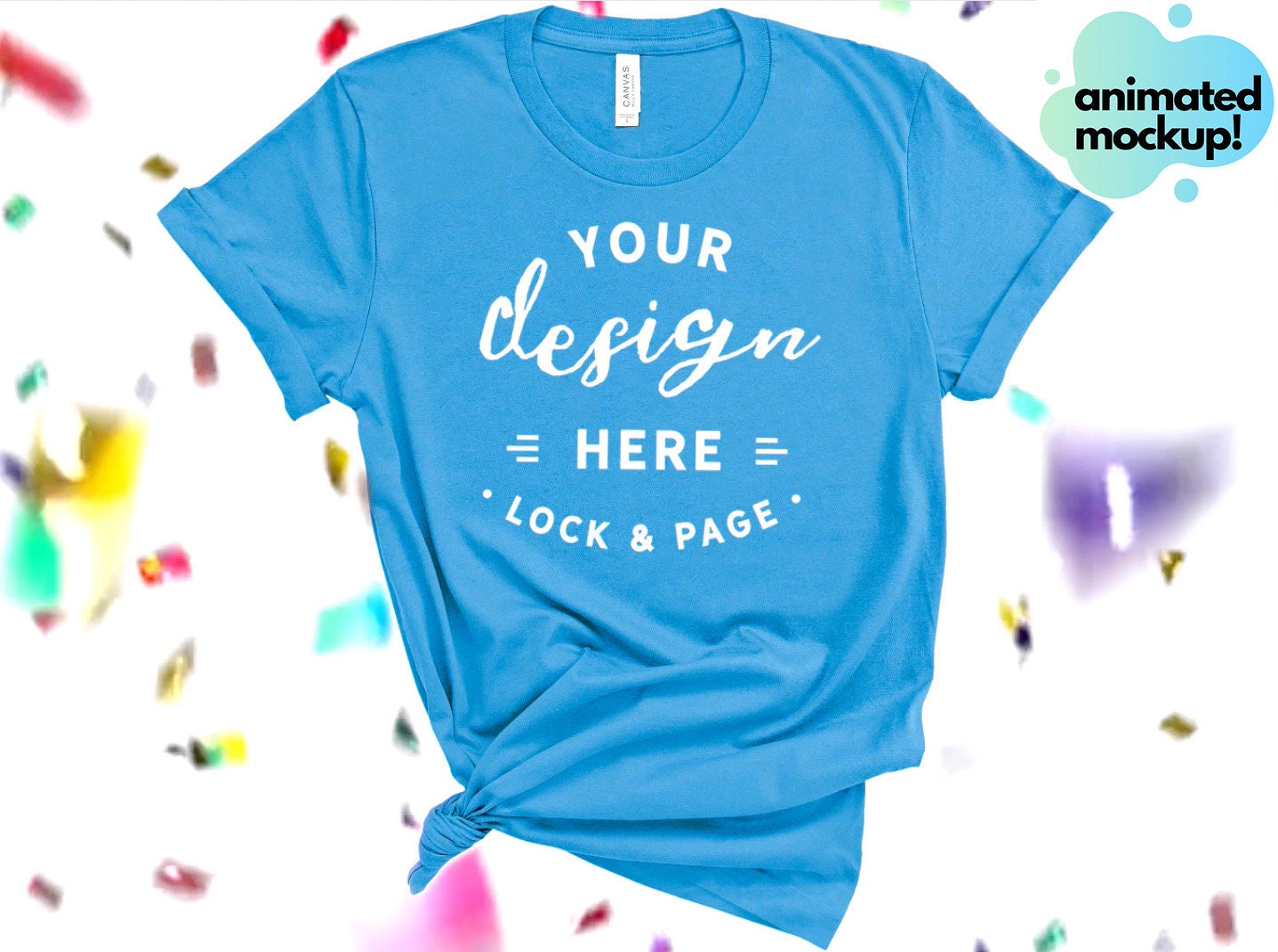 Animated Aqua Bella Canvas 3001 T-shirt Mockup Colored - Etsy Animated Aqua Bella Canvas 3001 T-shirt Mockup Colored - Etsy