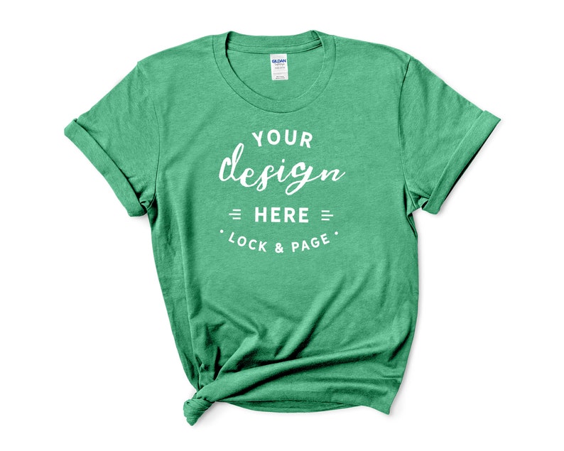Download Gildan 64000 T-Shirt Mockup Mega Bundle All 63 Colors On A ...