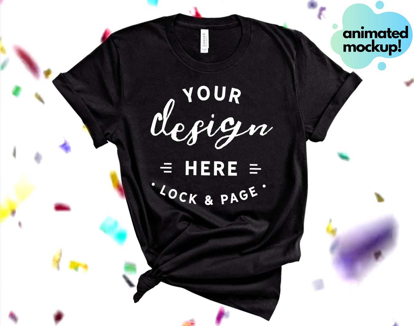 Animated Black Bella Canvas 3001 T-shirt Mockup Colored - Etsy Animated Black Bella Canvas 3001 T-shirt Mockup Colored - Etsy
