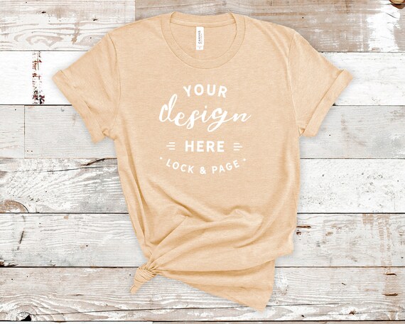 Heather Sand Dune Bella Canvas 3001 T 