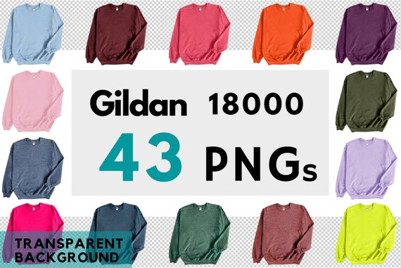 Gildan 18000 Sweatshirt PNG File Mega Bundle on A Transparent Background -   Canada