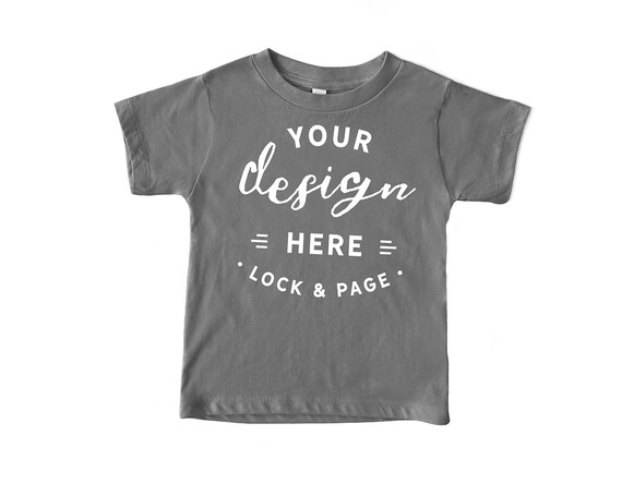 Baby Toddler T Shirt Mockup Bella Canvas 3001b Asphalt Short Etsy