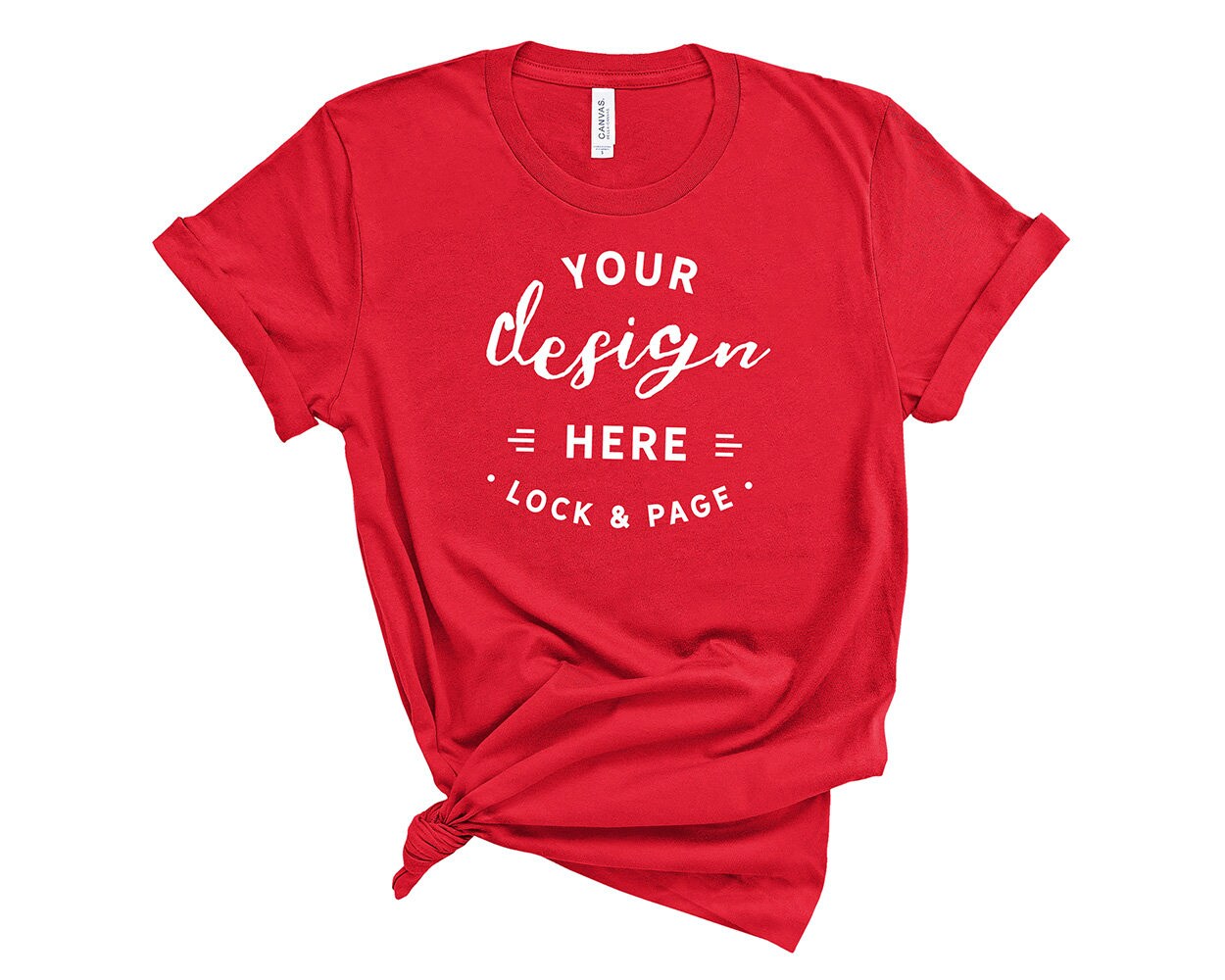 bella and canvas t shirt mockup